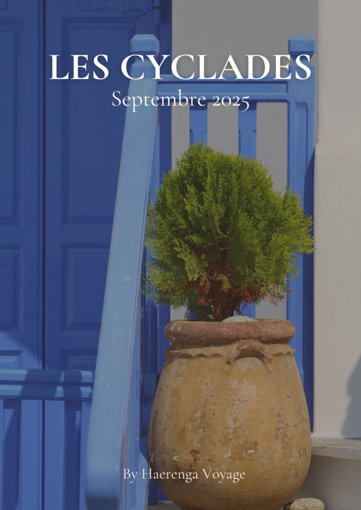 guide personnalisé voyage cyclades avec itinéraire sur mesure, sélection de bonnes adresses et conseils personnalisés