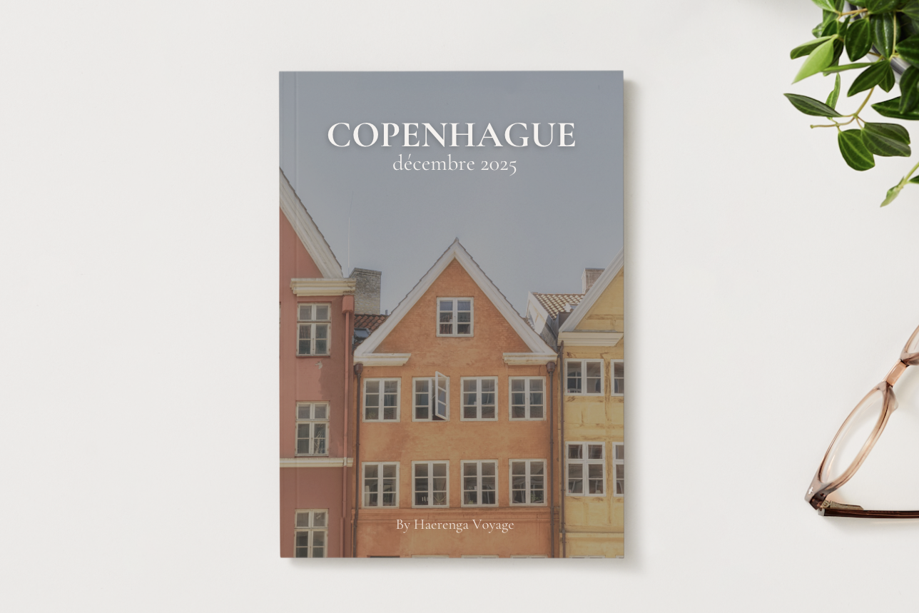 Page de garde d’un guide de voyage personnalisé créé par une travel planner